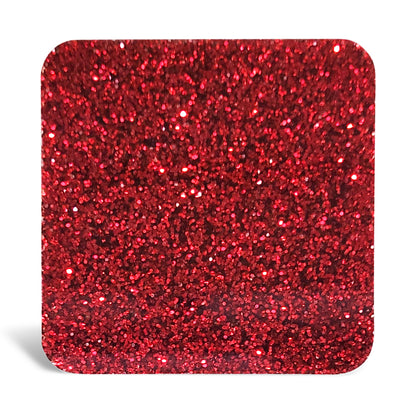 Red Glitter 12"x 20" Acrylic Sheet