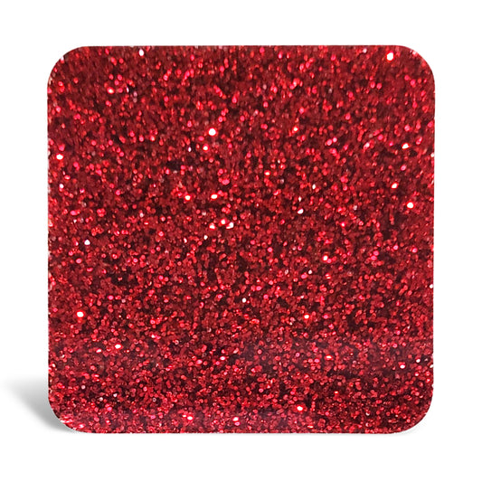 Red Glitter 12"x 20" Acrylic Sheet