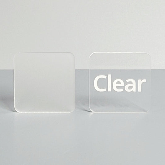 Clear Acrylic Sample Pack