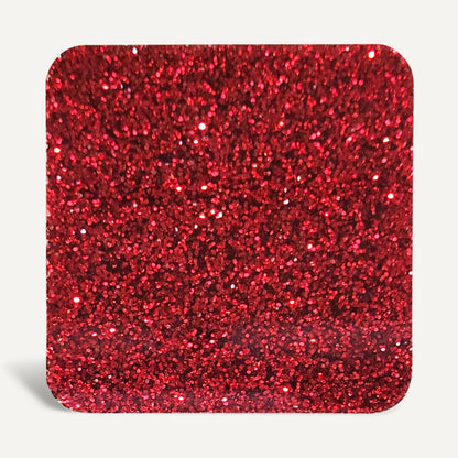 Red Glitter 12"x 20" Acrylic Sheet
